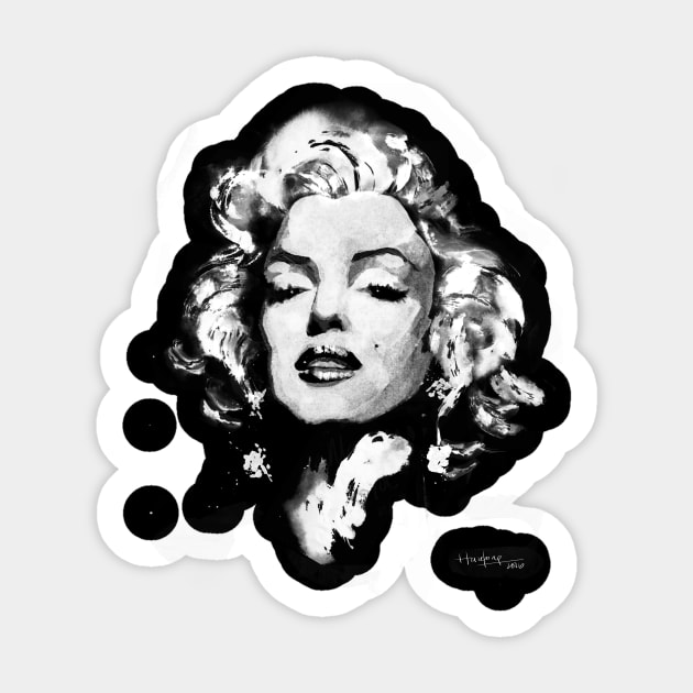 Marilyn Monroe Sticker by nijasumi